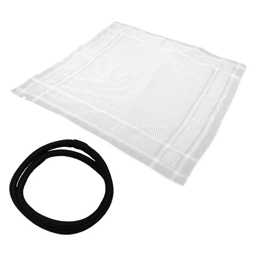 Reusable white arab turban - white,