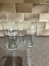 Stones Bitter Pint Glasses