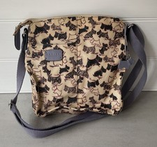 Radley Doodle Dog oilskin cross body bag. Used. Good condition with minor wear