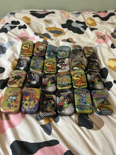 Empty pokemon mini tins - empty,