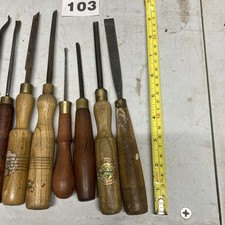 Wood Carving Chisels X  12 Various Types / Sizes Restoration - Lot 103