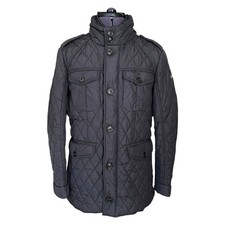 Hackett HOLBORN Quilted Jacket Charcoal Grey Men's Medium Thermore Insulated