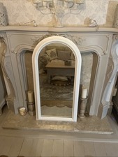 White Painted Pine Mirror -