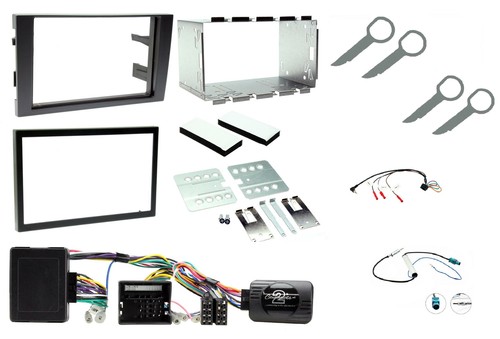 Double din fascia steering - double,