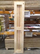 Rustic Solid Pine Framed and Ledged Door - 15" x 78" (333)