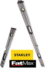 STANLEY FatMax TWIN SET 120cm 4ft & 60cm 2ft Spirit Beam/Box Builder Brick Level