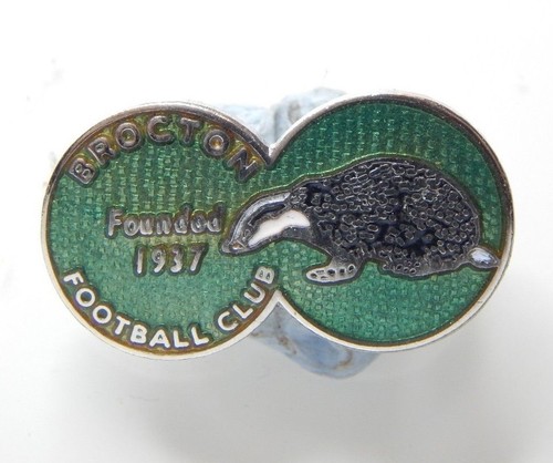 Brocton football club enamel - football,