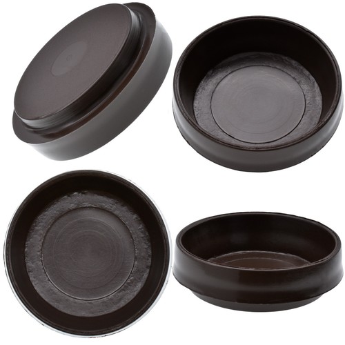 Large brown castor cups - x,