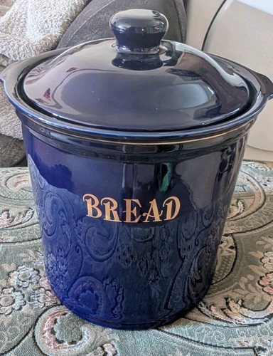 Large vintage blue - , ceramic