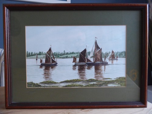 Original framed watercolour - an,