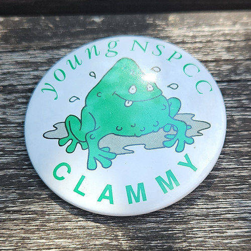 Young nspcc clammy - "clammy", frog