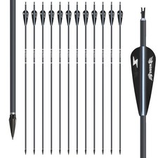 12PCS 30" Carbon Arrows 2.95"