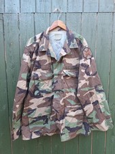 US ARMY WOODLAND BDU SHIRT - X LARGE REGULAR BADGED