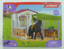 SCHLEICH Horse Club Tori and Princess Horse Stall Playset with Dog  42437  #H1