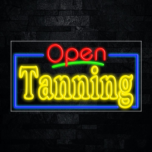 Tanning led neon sign - tanning,