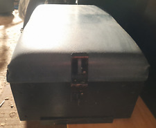 CLASSIC SERIES LAND ROVER CENTRE CUBBY BOX UNIT, black with blue leather seat