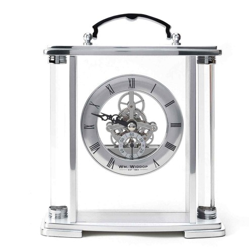 Widdop silver mantel - mantel, clock