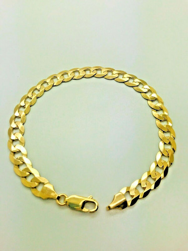 9ct yellow solid - solid, curb