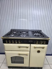 RANGEMASTER CLASSIC 90 CM DUAL FUEL IN CREAM AND BRASS. Ref:I66