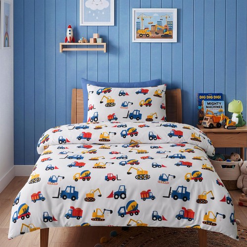 Kids digger duvet cover - digger,