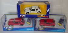 Corgi 399 94180 Peugeot 205 Turbo 16 Rally Car - plain White - Plain Red 2 diff