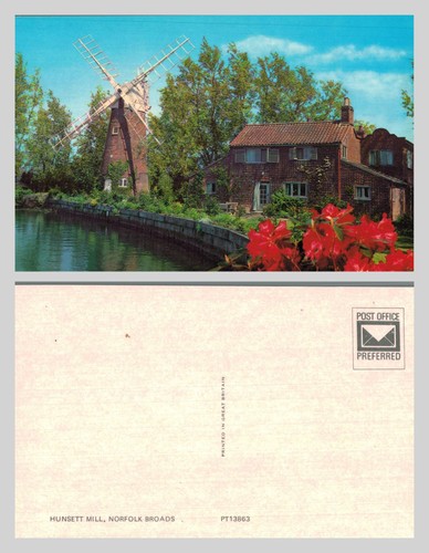 Vintage postcard hunsett - postcard,