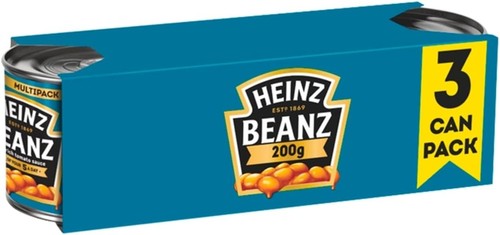 Heinz baked beans 3x200g - baked,