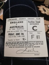 England v Australia. Cricket