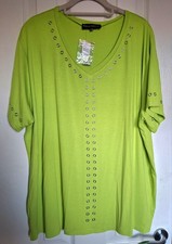Lime Green Jersey Top By FRANK