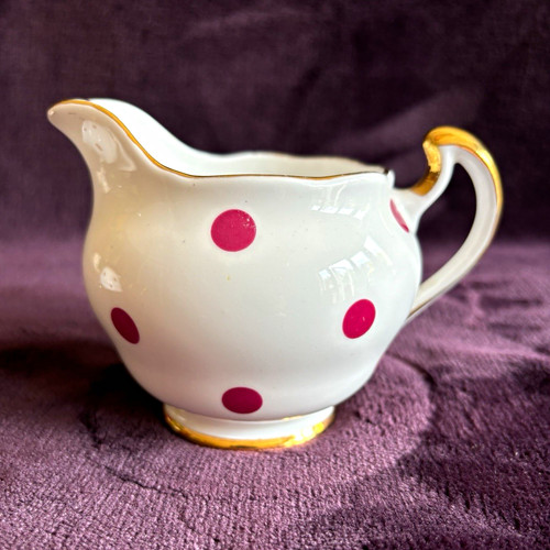 Royal vale red polka dot - red,