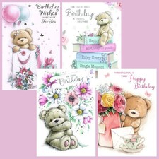 Pack Of 4 Birthday Card Cute