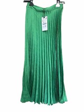 ZARA Pleated Midi Skirt Size