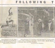 Berlin Olympics Jesse Owens Wins 2 Medals Athletes Don't Salute August 5 1936 B1