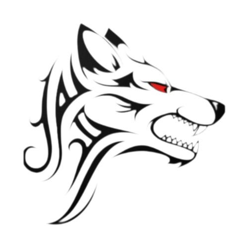 Wolf head car sticker - car, decal