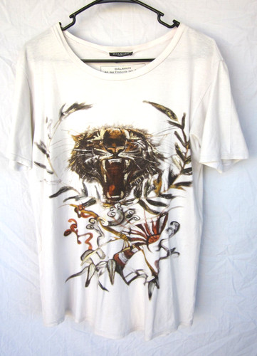 Balmain paris tiger shirt - balmain,