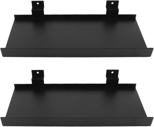 Pack metal slat wall - 2, shelves
