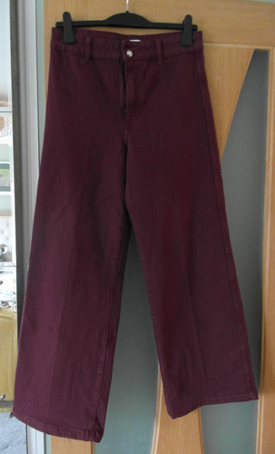 Ladies burgundy primark jeans - burgundy,