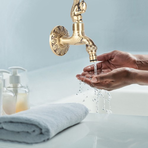 Antique carved faucet retro - carved,