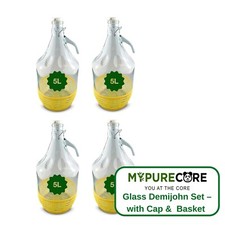 Demijohn Glass Set – 4 x 5L
