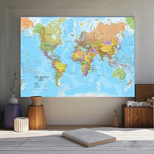 World map poster wall - world,