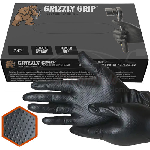 Black nitrile disposable - black,