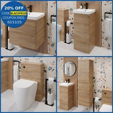 Bathroom Furniture Vanity Unit Basin Storage Cabinet Toilet WC Soft Close Wood