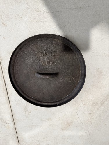 Antique cast iron lid pot - antique,