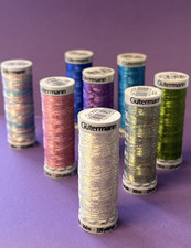 Gutermann sulky metallic machine embroidery Thread 200m