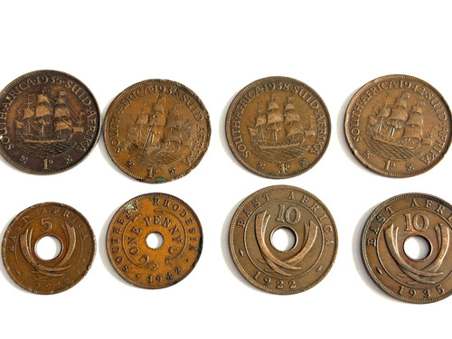 Mixed african coins - mixed, east
