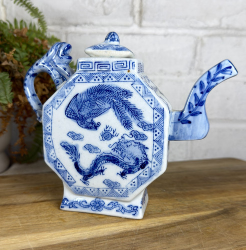 Vintage blue white chinese - blue,