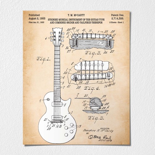 Guitar wall art - wall, art,