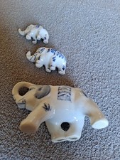 Set Of 3 Vintage Blue And