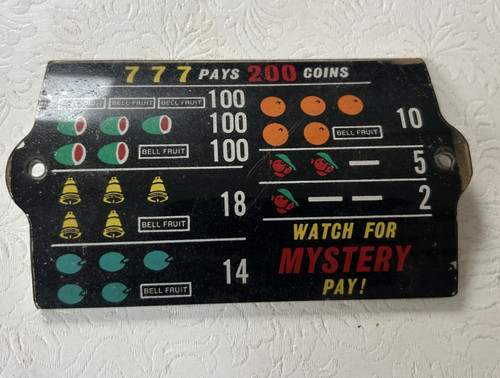 Slot machine plastic award - machine,