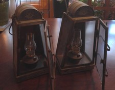 Oil Lantern's (2) 3 Sided